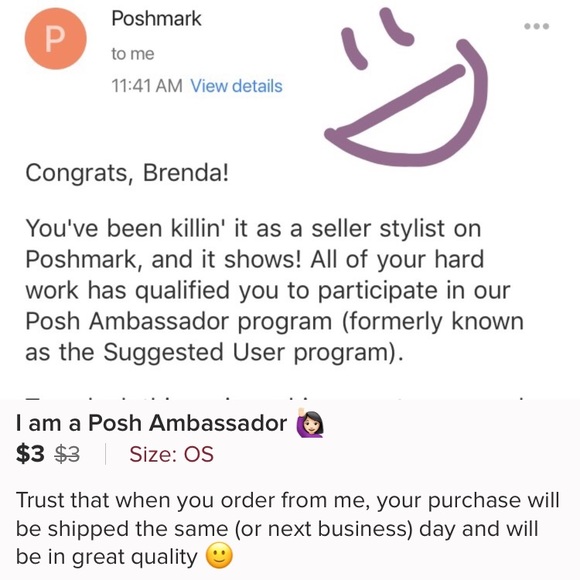 Your trusted Posh Ambassador 💕 - Picture 3 of 3